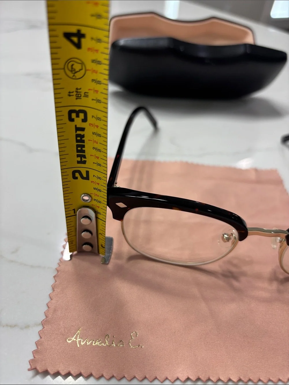 Tortoiseshell and Gold Clubmaster Glasses
